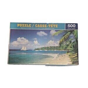 Sailboats Near An Island Puzzle  500 Piece NIB GREENBRIER INT.